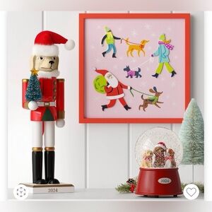 NWT 12”x12” Santa dog walking frame